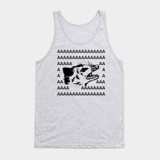 Opossum Screaming AAAAAAAAA funny Tank Top